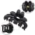 Import New design Women Scrub Black Plastic Hair Claw Clip Hollow Out Carving Crab Lady Large Size Hair Clamps For Hair decoration from China