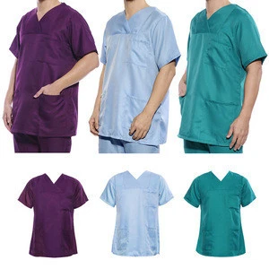 New fashion V-neck short sleeve nursing uniform