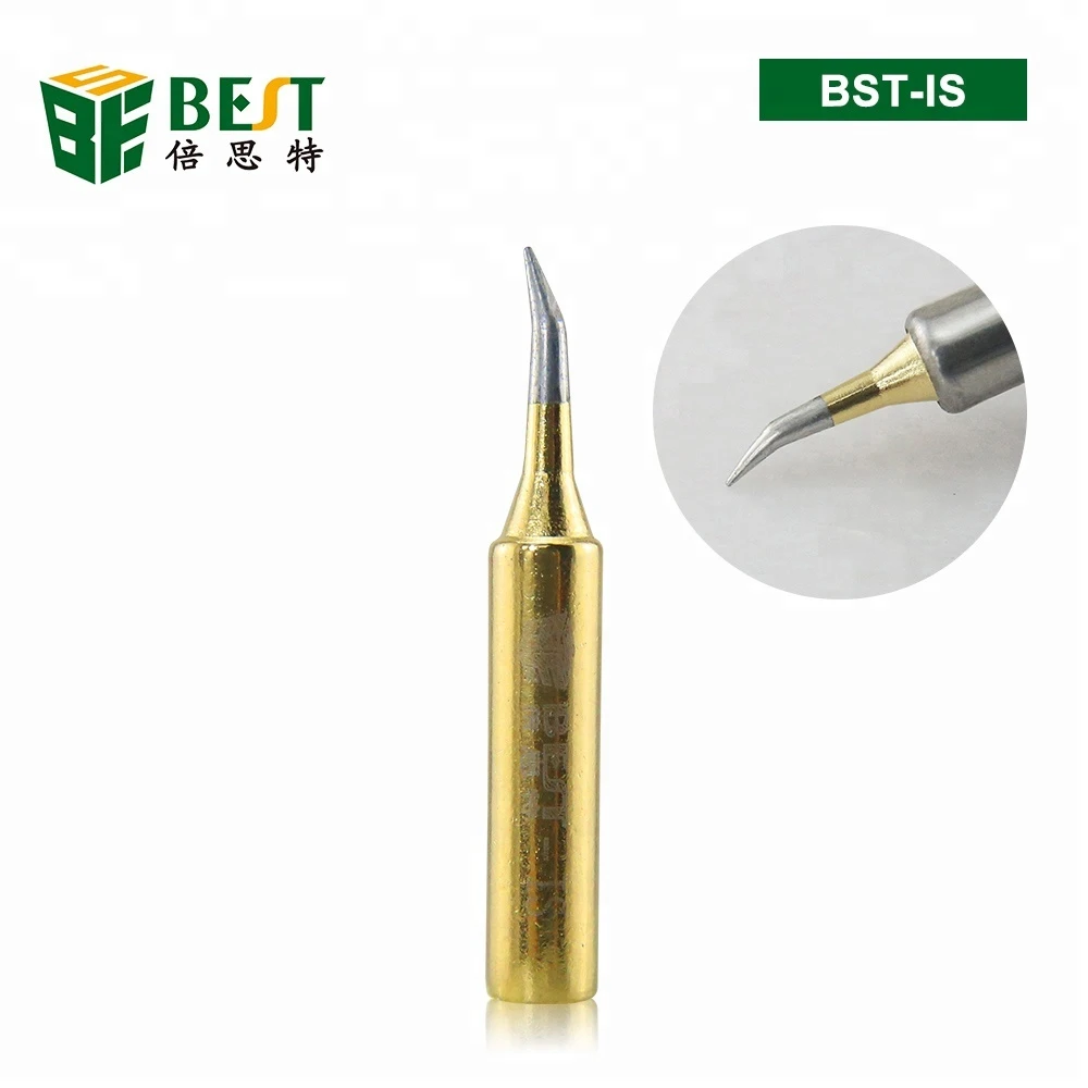 New Lead Free Gold Solder Iron Tips Replacement Solder Iron Tips Head For Soldering Repair Station
