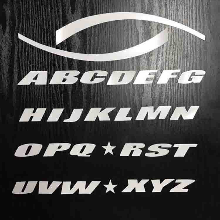 Buy New Material 3d Stereo English Pvc Letters Tire Wheel Modification ...