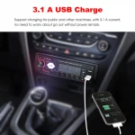 New Private Tooling 1 Din 2 USB Port TF Card 4 Color Backup LCD Display 4 RCA Output Car FM Radio MP3  Stereo Player