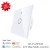 Import NEW voice control touch switch WiFi  RF null line white 1-way smart wall embedded switch Tuya on-off switch from China