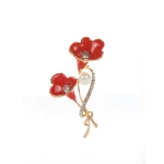 Newest Custom Decorative Small Arts Metal Flower Shape Crafts For Making Badge
