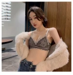 No rims underwear female bra gather up collection breast bra beauty back adjustable bra set