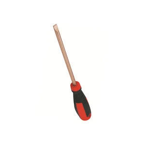 non sparking Beryllium copper flat screwdriver for slotted head