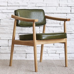 Northern Europe Modern fashion wooden legs leather dining chair