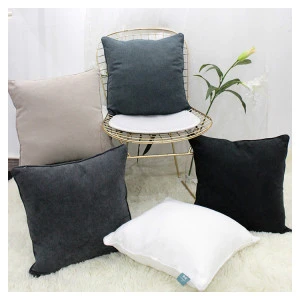 Nottinson 100% Polyester Simple Soild Color pillowcase Home Use Cushion Cover Pillow Case