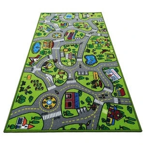 Nylon Printed Kids Children City Road Map Play Mats