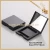 Import OEM empty matte black square blush compact container/powder case from China