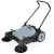Import OEM powerless manual household hand push rubber wheel robot floor sweeper cleaning machine for cleaning leaves dust debris brick from China