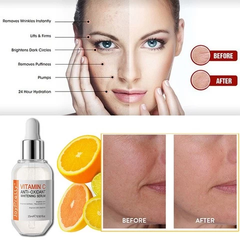 OEM Private Label Korean Natural Organic Skin Care Face Serum Anti-Wrinkle Anti Aging Moisturizing Whitening Vitamin C Serum