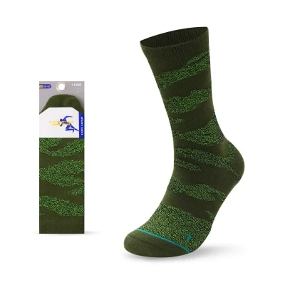 OEM Wholesale Cotton Army Green Leisure Sports Fashionable Socks