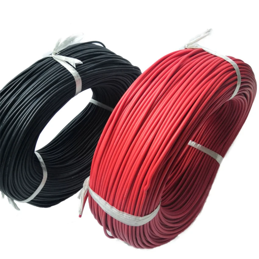 Onlyoa 2AWG 4AWG 6AWG 8AWG 10AWG 12AWG 14AWG 16AWG 18AWG  200Red Black Silicone Wire Heatproof  Flexible Silicone Rubber Cable