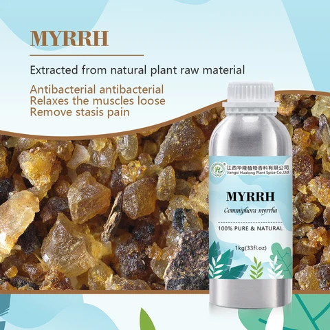 thumbnail image 2 of Myrrh Organic Essential Oil 4oz Bulk - Pure Floral Scent By Seven Souls, Glass Bottle 2 of 6