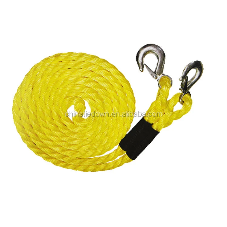 outdoor emergency tool 4M elastic stretch high quality  tow rope with Hook for Racing Car and Truck Towing