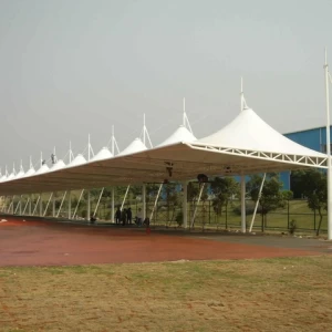 Outdoor Light Steel Frame Structure Rain Shade Tensile Membrane Structure Material,Canopy Tent Shelter Fabric