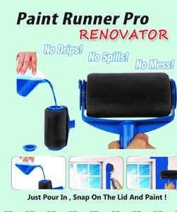 Paint Roller Pro Runner Roller Brush Handle Tool Room Wall Painting 6pcs Paint roller Set