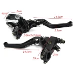Pair 7/8 Motorcycle Brake Master Cylinder Clutch Reservoir Levers Universal