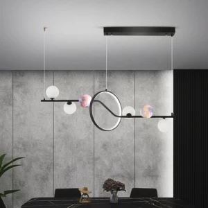 PAL3D printing lampshade pendant light moon chandelier home decoration chandelier bedroom dining room chandelier