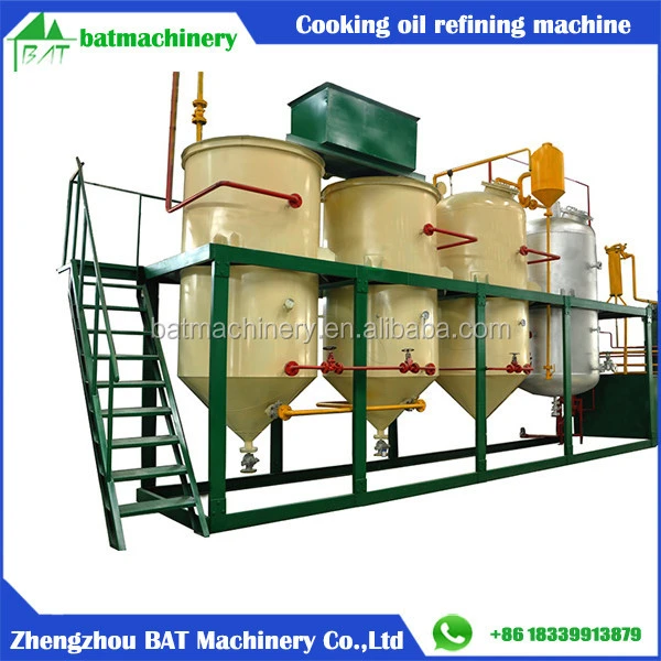 Palm oil processing soybean cooking oil refine sunflower oil refining machine