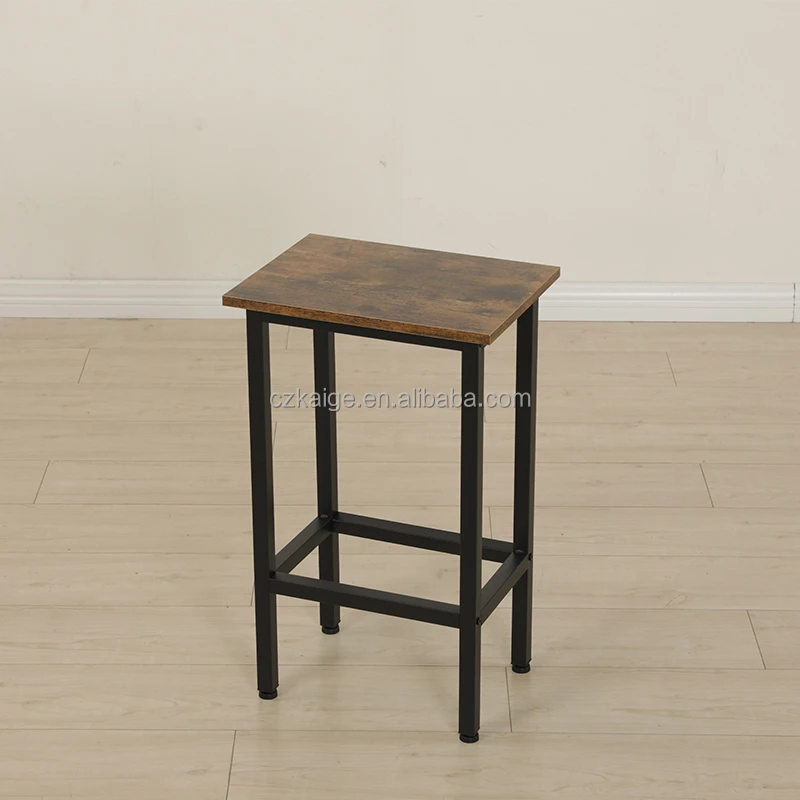 Party Room Metal wooden Bar Stools Industrial Dinning Bar Chairs