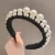 Import Pearl Headband Temperament Versatile Small Fragrant Hair Hoop Sweet Hand Beaded Versatile Girl Pearl Headband from China