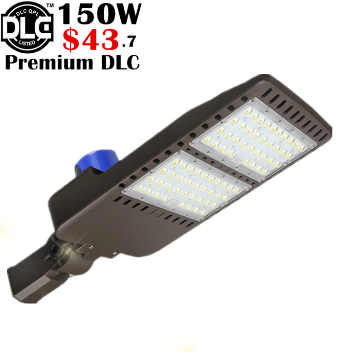 photocell ETL DLC premium slip fitter shoebox lights 5 years warranty parking lot lighting outdoor 100w led 60w 150w 200w 300w