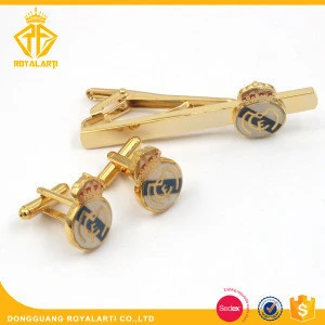 Pin Tie Bar for Mens 18K Gold Plated Mens Cufflinks And Tie Clips