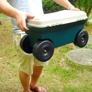 Plastic garden Lawn tool cart portable wheelbarrow