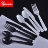 Plastic silver cutlery disposable fork and knife set