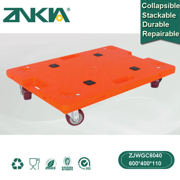platform hand car repair tool moving delivery goods warehouse trolley cart crates with dollies