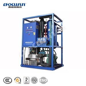 PLC controlled tube ice maker with ice packaging machine