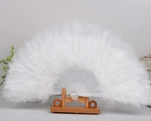 PM-374 Cheap colorful belly dance performances wholesale feather fan