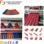 PMMA/ASA+PVC glazed tile production line / glazed roof tile making machine