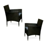 Poly Rattan Wicker 4 Pieces Set Garden Set Waterproof And Durable
