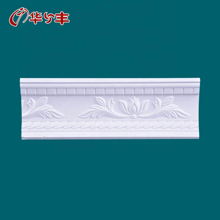 Pop design gypsum plaster of paris cornices for decoration
