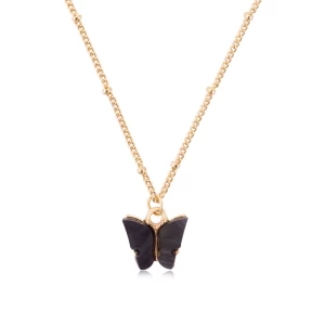 Buy Popular Colorful Butterfly Pendant Necklace For Women Fashion