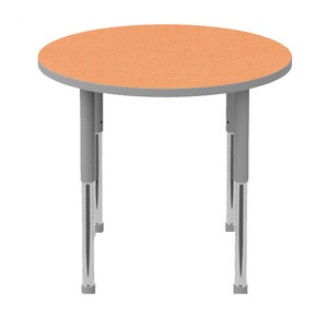Popular orange top height adjustable children tables of children furniture table chair set