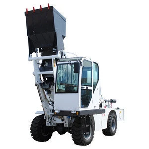 Portable automatic feeding concrete cement mixer truck