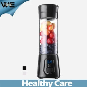 Portable Juicer Bottle with black color Mini Fruit Juice Extractor