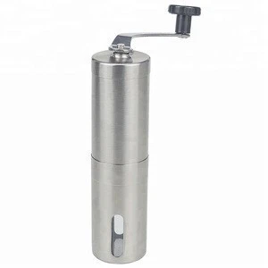 Portable Mini Manual Stainless Stainle Ceramic Coffee Burr Grinder for Travel Camp Hiking