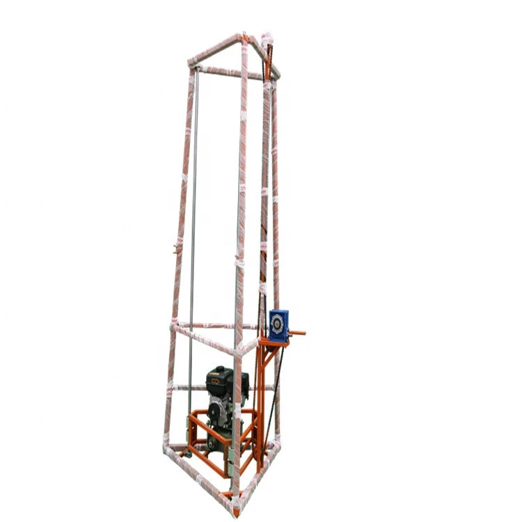 Post digger Frame type ground earth auger hole drilling machine