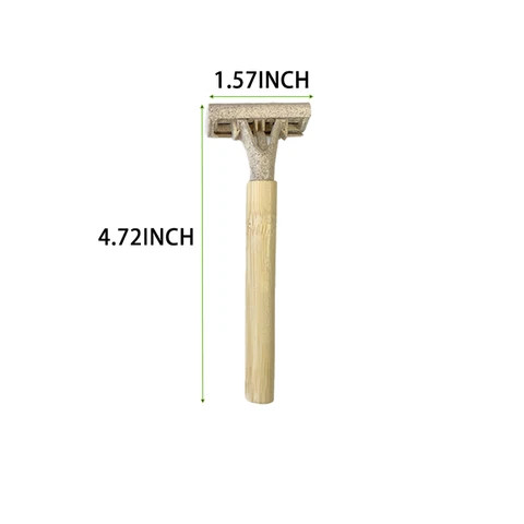 Buy Premium Long Natural Bamboo Handle Double Edge Safety Razor Fits ...