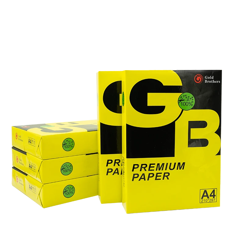 Premium Quality OEM 70GSM 75GSM 80GSM 100% Wood Pulp A4 Paper Copier Copypaper 500 Sheets/Ream - 5 Reams/Box A4 Copy Paper
