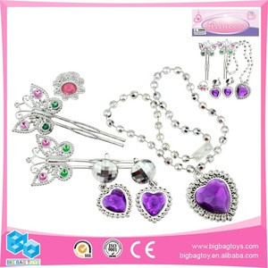 pretend play toy sets fashion jewelry necklace plastic baby toys play set for girl