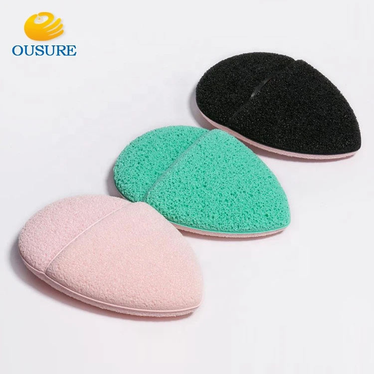 Pretty design hot sale Facial Cleaning Sponge Soft Non Latex Gloves Makeup Sponge Cleaner Facial