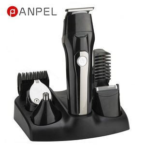 Professional 5 in 1 Rechargeable Battery Cordless Hair Trimmer Hair Clipper Set With LED Display USB charing
