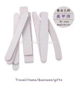 Professional Double Emery Nail Buffer 100/180 Block High Polishing Abrasive Zebra Nail File