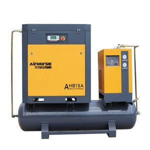 Professional General Industrial Equipment screw air compressor with air dryer and receiver 300L,500L