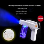Professional Hair Salon 350ml, Cordless Battery Touch Screen Blue Ray Sterilizer Fog Nano steam gun/